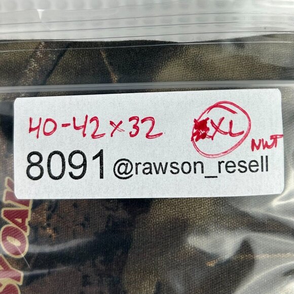 Mossy Oak Cargo Pants Hunting Camo Size XL NWOT Baggy Button Adjustable Wide Leg - Picture 7 of 7